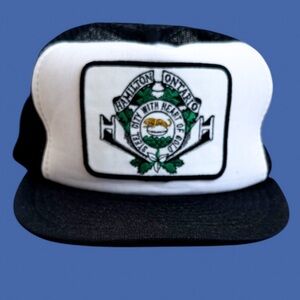 Hamilton ON Steel City Heart Of Gold Vtg Otto Cap Patch Trucker Snapback OS